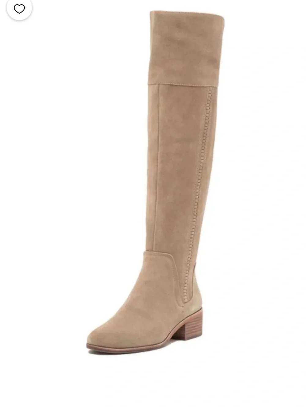 Vince Camuto Taupe Suede Over-the-Knee Boots